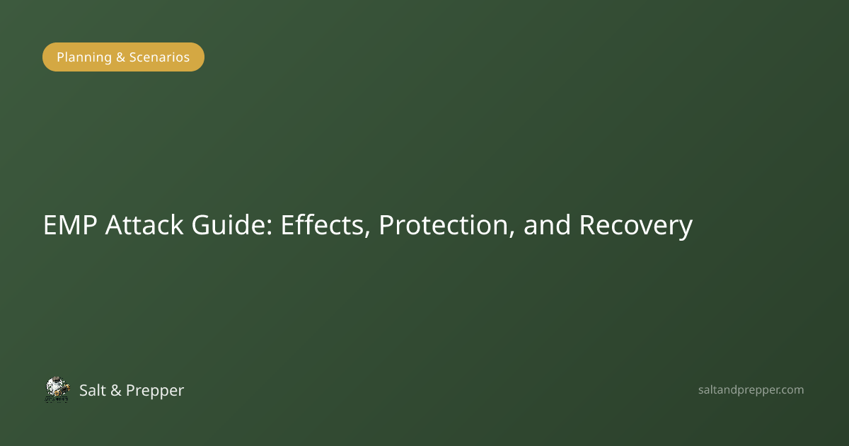 EMP Attack Guide: Effects, Protection, and Recovery | Salt & Prepper